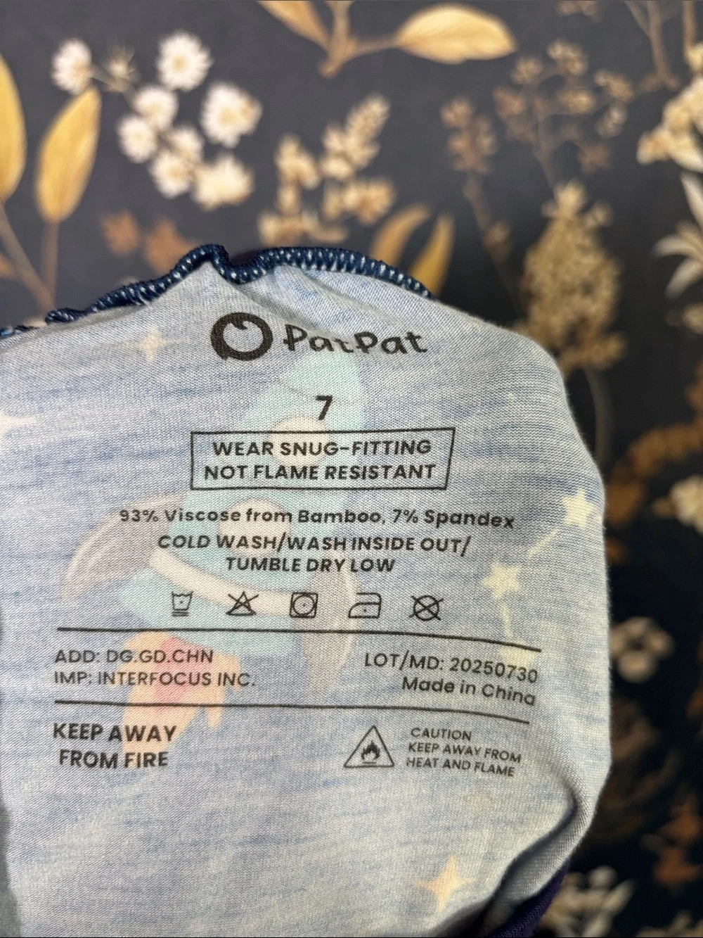 PatPat Bamboo Boys Pajama Shorts Blue Rocket & White Bug Kids Shorts Lot of 2